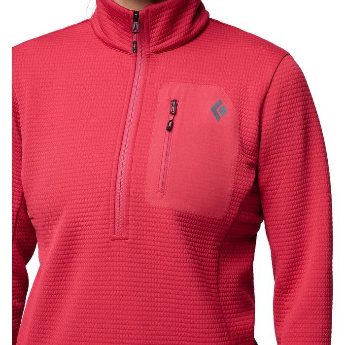 Black Diamond Diverge Half Zip Jacket - Women's Mineral Red