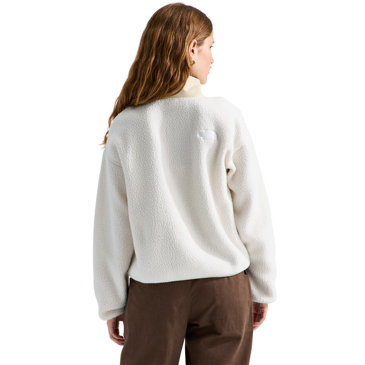 The North Face Cragmont ½ Snap Fleece Jacket - Women's White Dune/Desert Stone