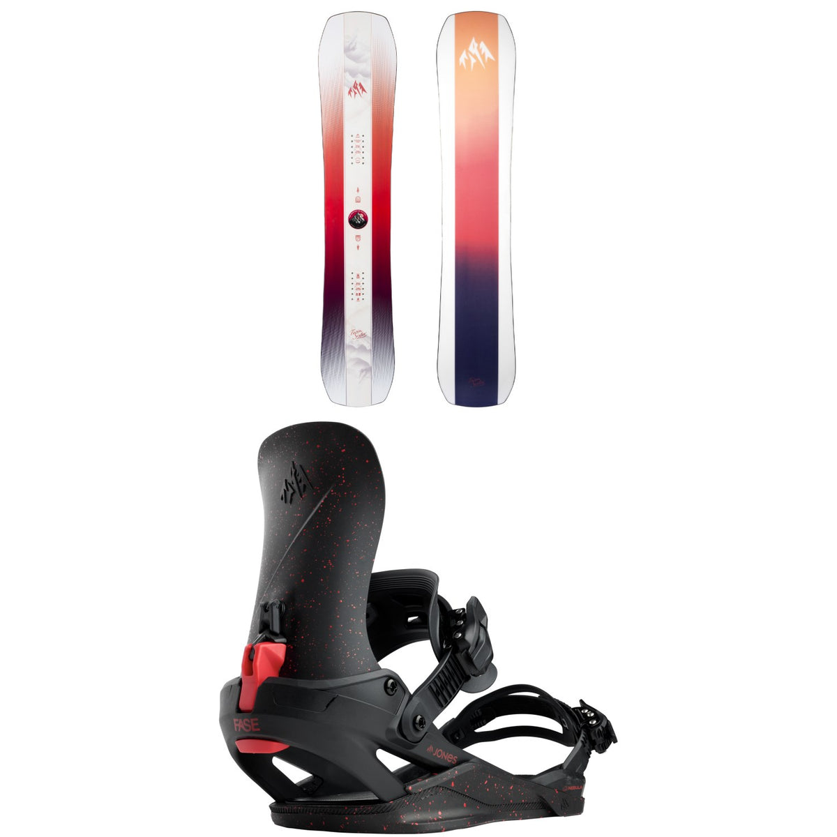 Jones Twin Sister Snowboard + Nebula FASE Snowboard Bindings - Women's 2027