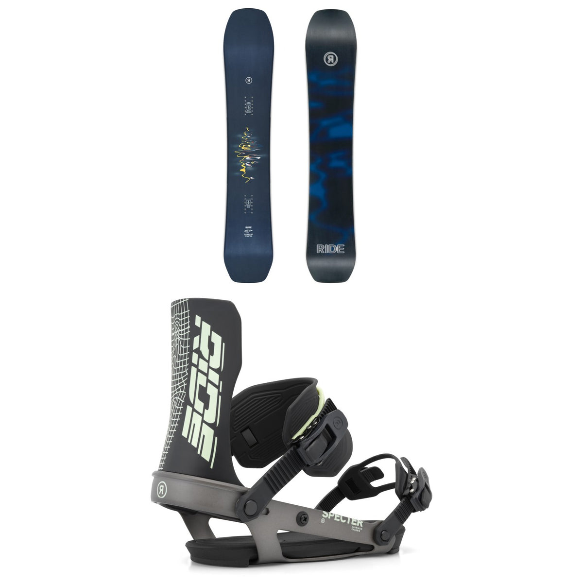 Ride Current Snowboard + Specter Snowboard Bindings 2027