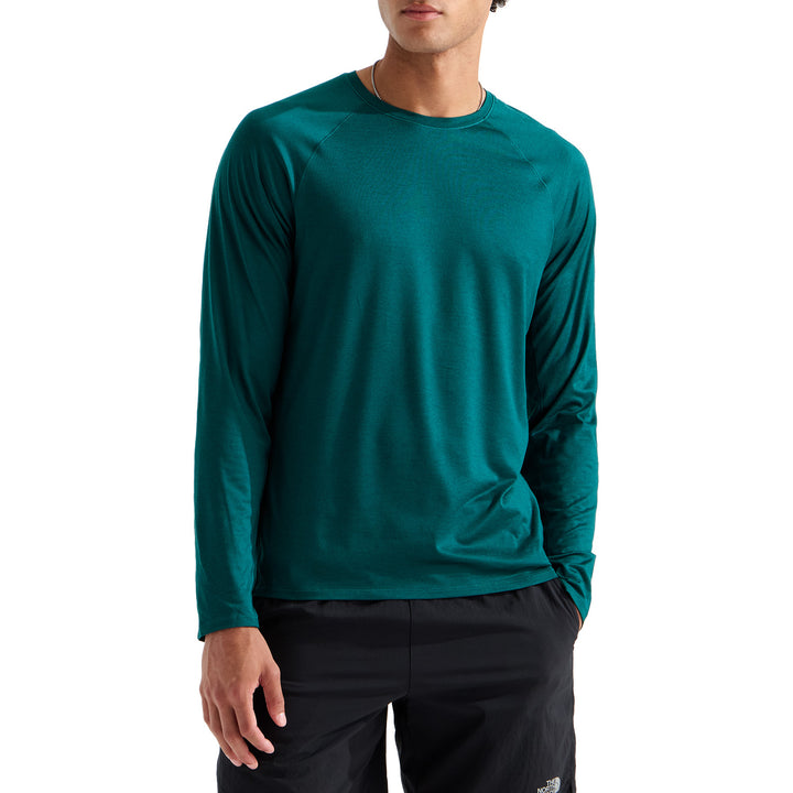 The North Face Dynamic Long-Sleeve T-Shirt - Men's Pacific Teal Dark Heather