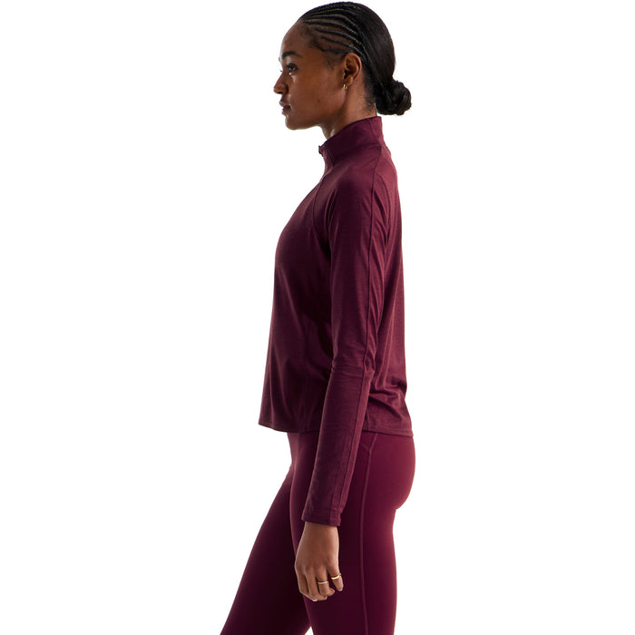 The North Face Jaida 1/4 Zip - Women's Burgundy Crush Light Heather