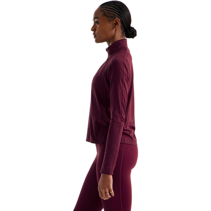 The North Face Jaida 1/4 Zip - Women's Burgundy Crush Light Heather