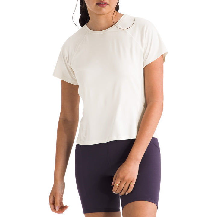 The North Face Jaida Short Sleeve Tee - Women's White Dune Light Heather