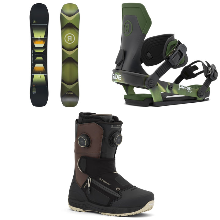 Ride Berzerker Snowboard + Circuit Snowboard Bindings + Insano Snowboard Boots 2027