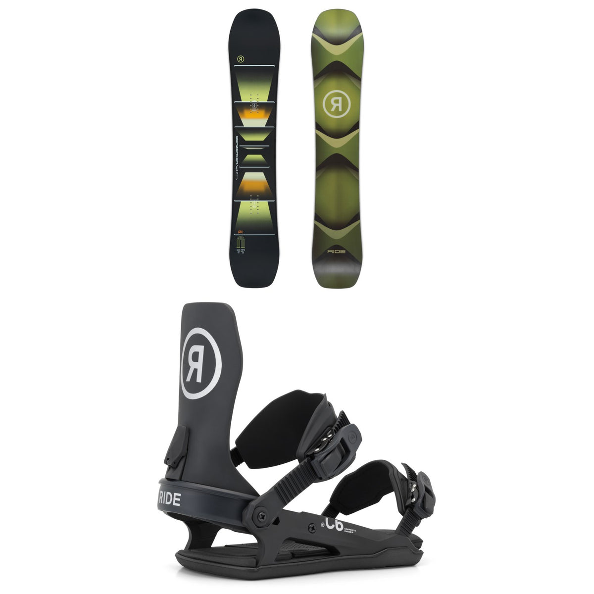 Ride Berzerker Snowboard + C-6 Snowboard Bindings 2027