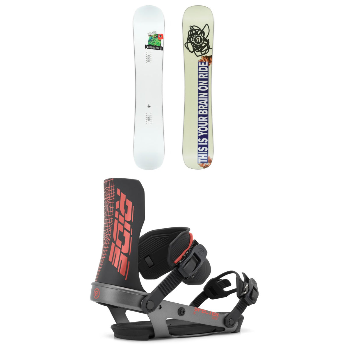 Ride Burnout Snowboard + Specter Snowboard Bindings 2027