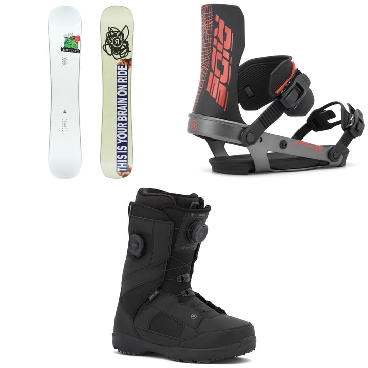 Ride Burnout Snowboard + Specter Snowboard Bindings + Octave Snowboard Boots 2027