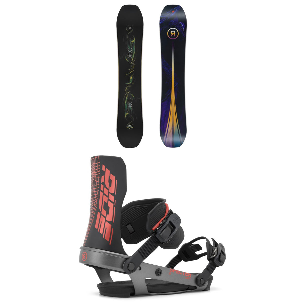 Ride Shadowban Snowboard + Specter Snowboard Bindings 2027