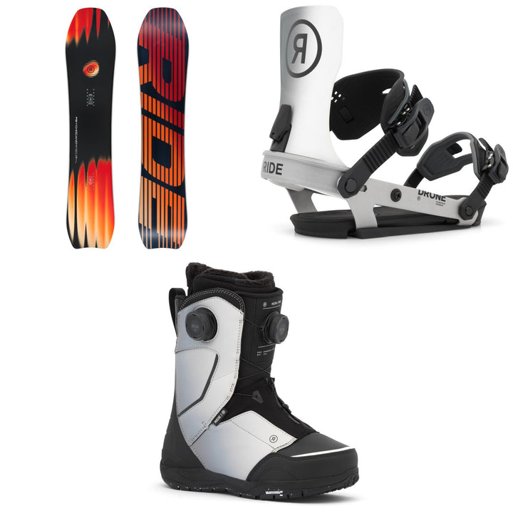 Ride Psychocandy Snowboard + Drone Snowboard Bindings + Hera Pro Snowboard Boots - Women's 2027