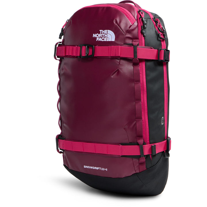 The North Face Snowdrift 22+6 Backpack Burgundy Crush/TNF Black