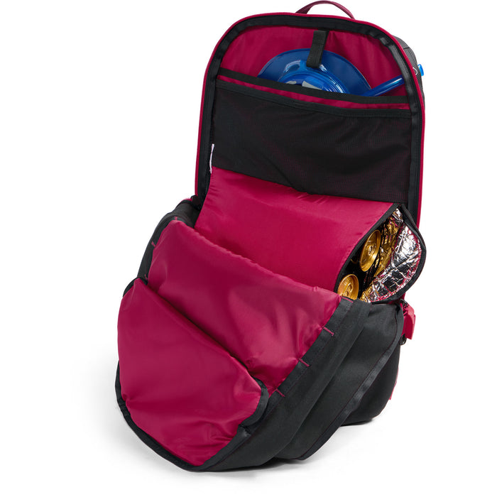 The North Face Snowdrift 22+6 Backpack Burgundy Crush/TNF Black
