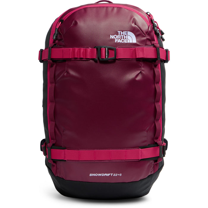 The North Face Snowdrift 22+6 Backpack Burgundy Crush/TNF Black
