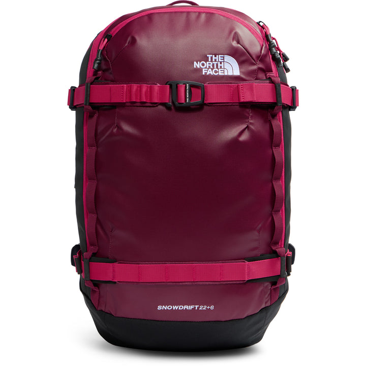 The North Face Snowdrift 22+6 Backpack Burgundy Crush/TNF Black