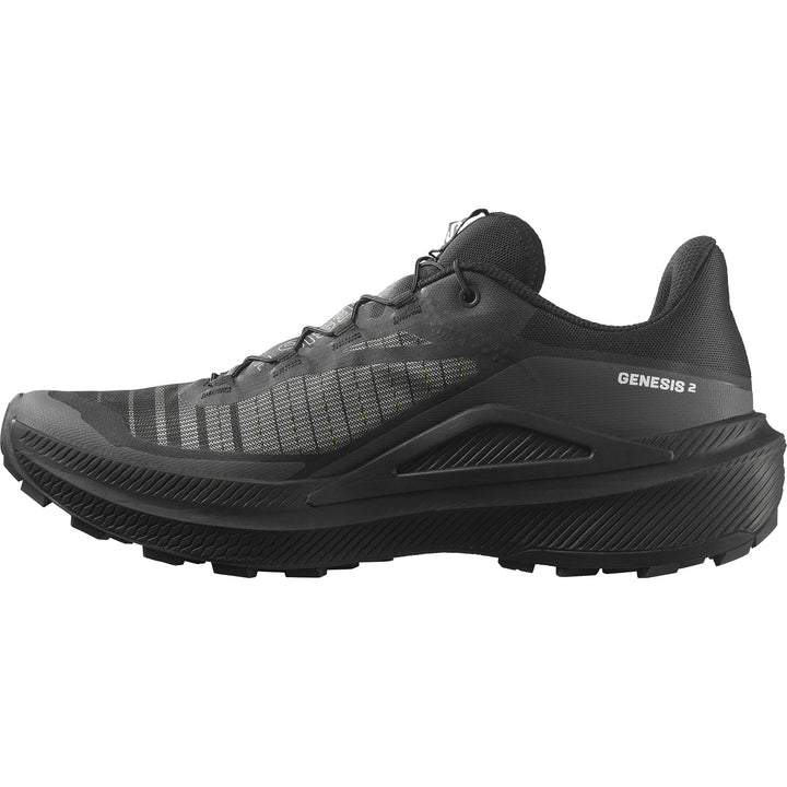Salomon Genesis 2 Shoes - Men's Black/Black/White