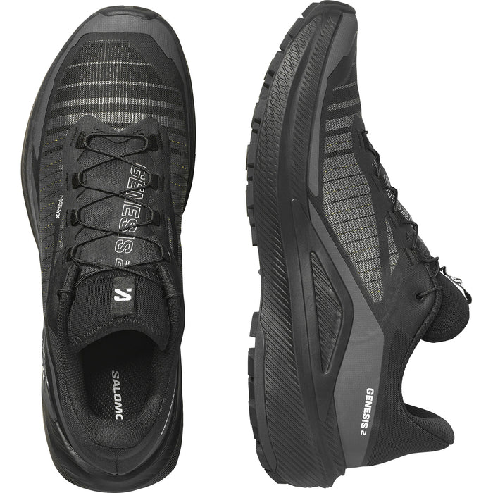 Salomon Genesis 2 Shoes - Men's Black/Black/White