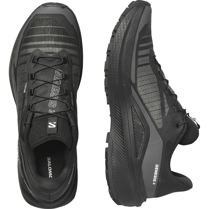 Salomon Genesis 2 Shoes - Men's Black/Black/White