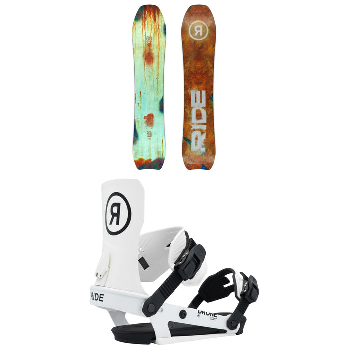 Ride Psychocandy Snowboard + Drone Snowboard Bindings - Women's 2026