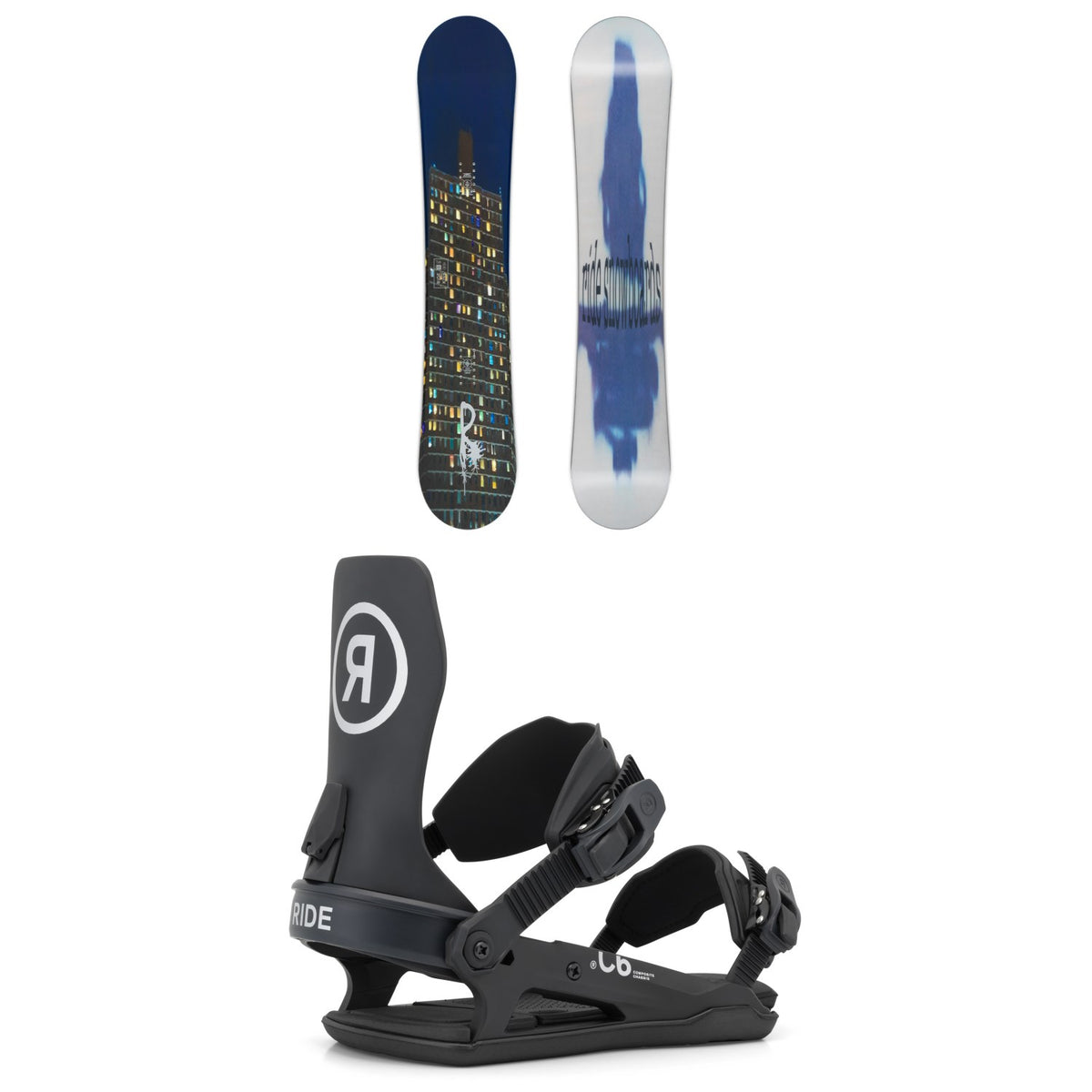 Ride Kink Snowboard + C-6 Snowboard Bindings 2027