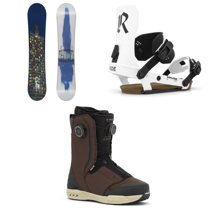 Ride Kink Snowboard + Drone Snowboard Bindings + Lasso Pro Snowboard Boots 2027