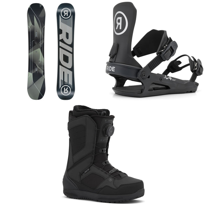 Ride Agenda Snowboard + C-4 Snowboard Bindings + Anthem Snowboard Boots 2027