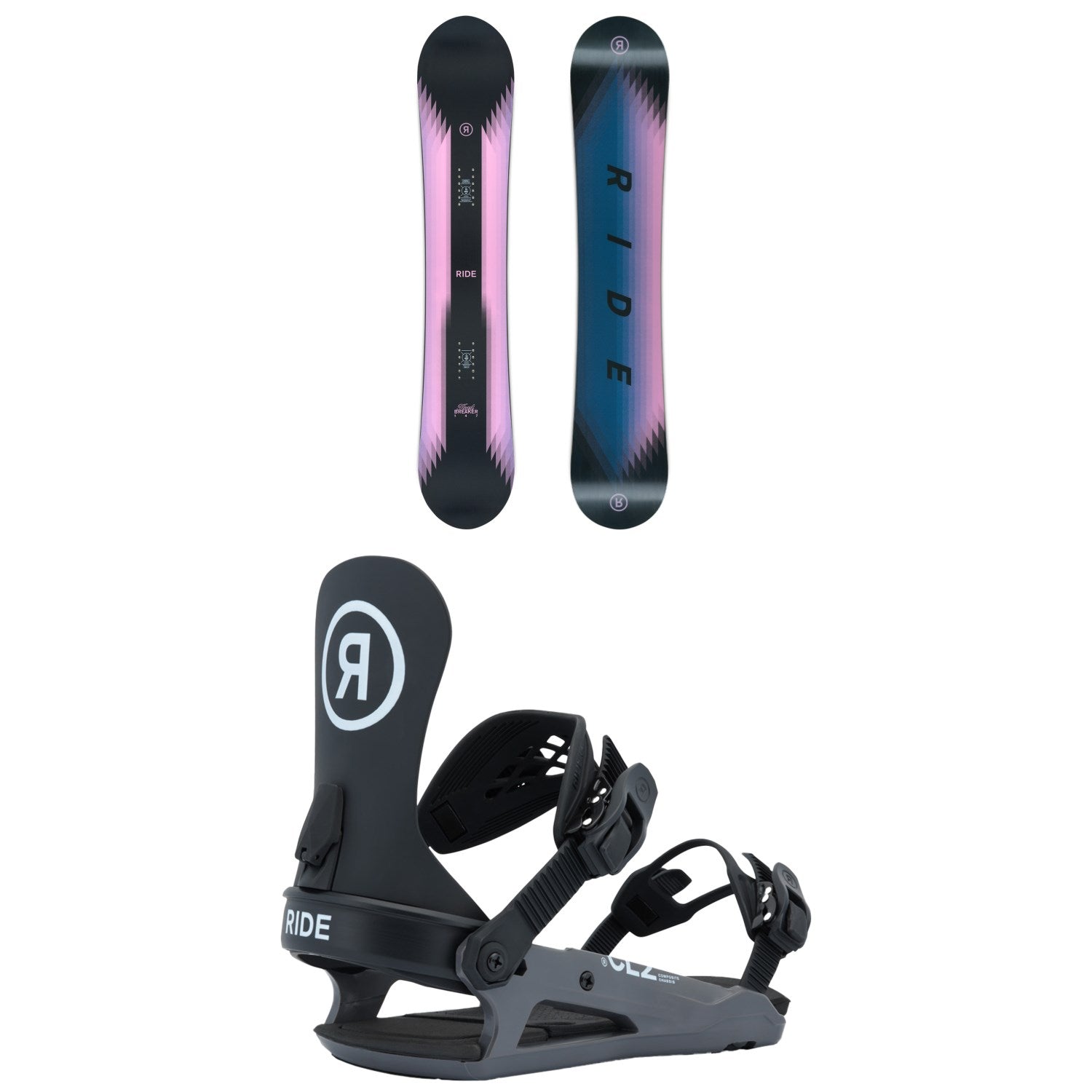 Ride Heartbreaker Snowboard + CL-2 Snowboard Bindings - Women's