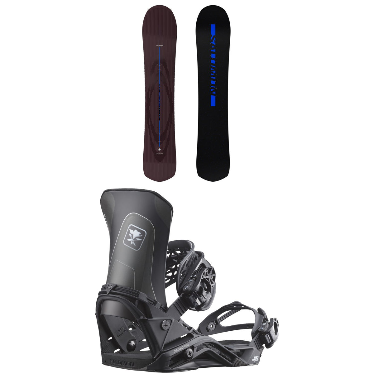 Salomon Indicator Snowboard + District Pro Snowboard Bindings 2027