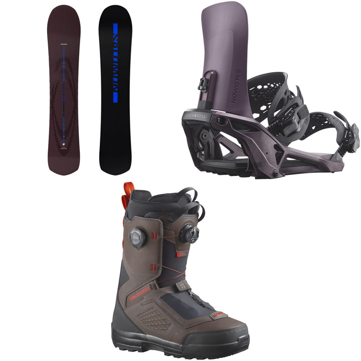 Salomon Indicator Snowboard + XA Supermatic Snowboard Bindings + Echo Dual Boa Snowboard Boots 2027
