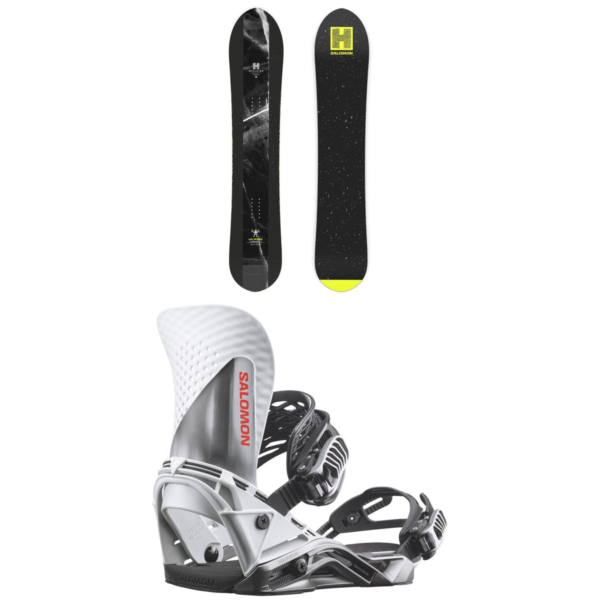 Salomon HPS - Sickstick Snowboard + Hologram Snowboard Bindings 2027