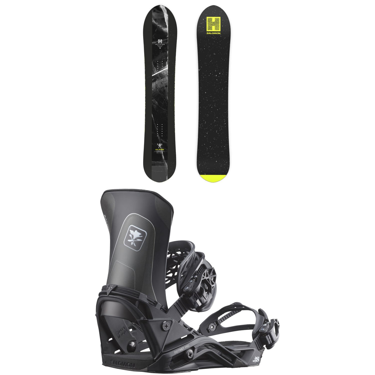 Salomon HPS - Sickstick Snowboard + District Pro Snowboard Bindings 2027