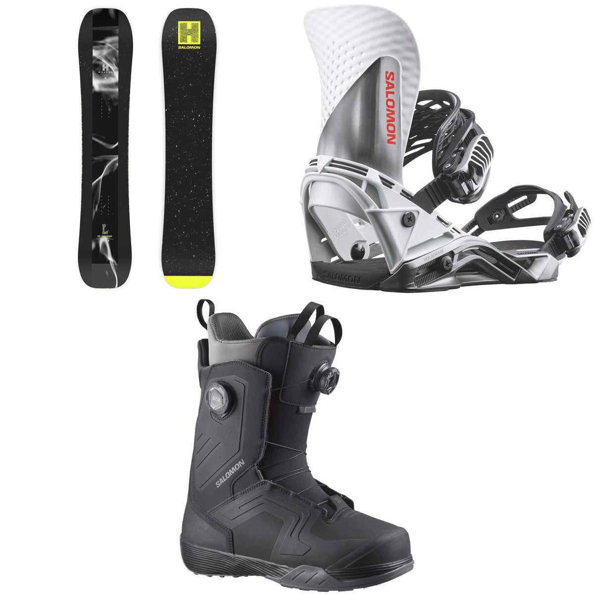 Salomon HPS - Louif Paradis Snowboard + Hologram Snowboard Bindings + Dialogue Dual Boa Snowboard Boots 2027