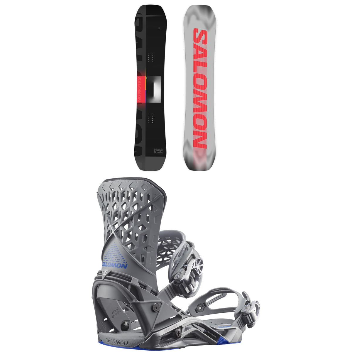 Salomon Huck Knife Pro Snowboard + Highlander Snowboard Bindings 2027