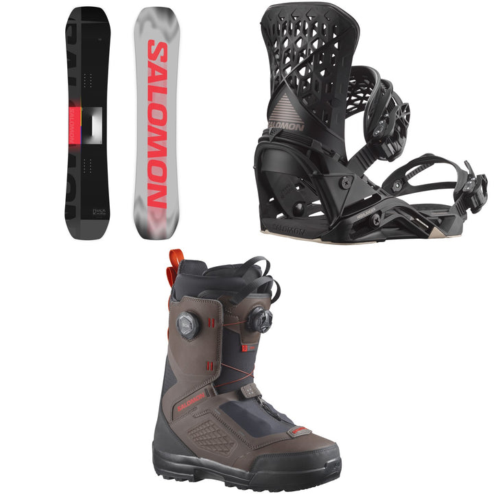 Salomon Huck Knife Pro Snowboard + Highlander Snowboard Bindings + Echo Dual Boa Snowboard Boots 2027