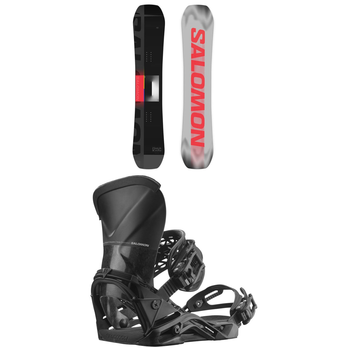 Salomon Huck Knife Pro Snowboard + Quantum Carbon Snowboard Bindings 2027