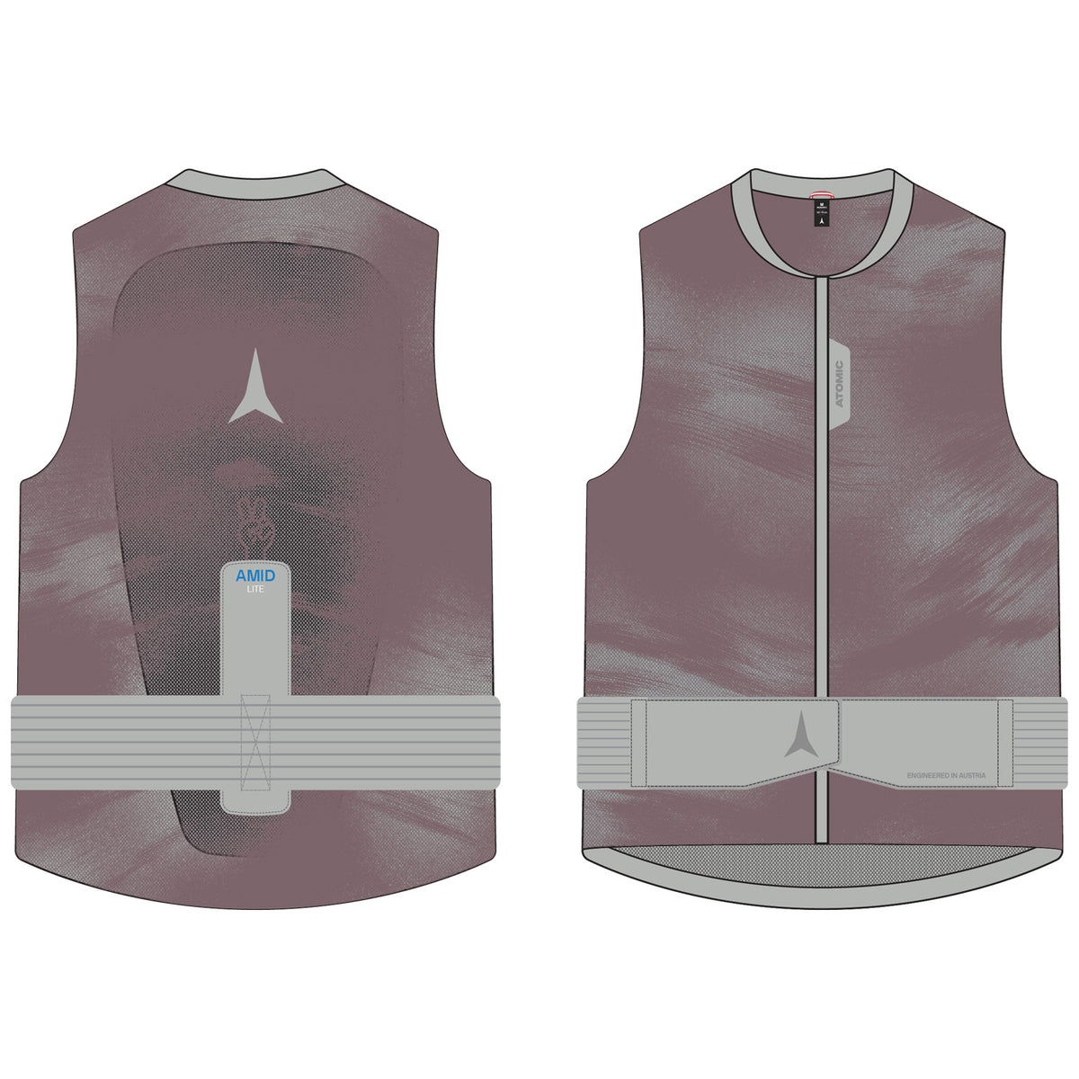 Atomic Live Shield Amid Lite Jr. Vest - Kids' Graphic/Concrete