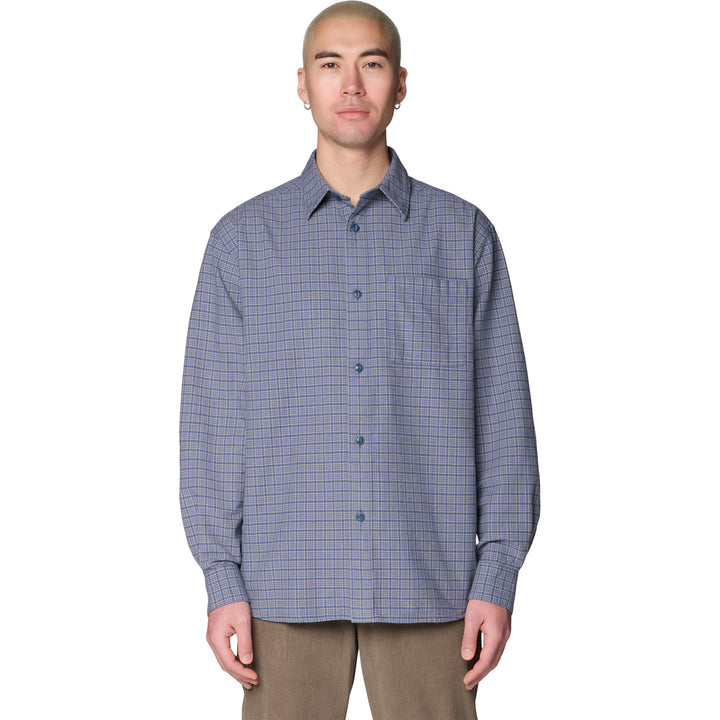 Mountain Hardwear Dusk Creek Relaxed Shirt - Men's Better Blue Mini Check