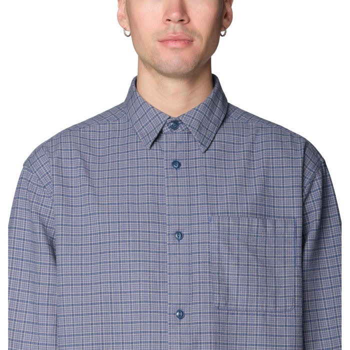 Mountain Hardwear Dusk Creek Relaxed Shirt - Men's Better Blue Mini Check
