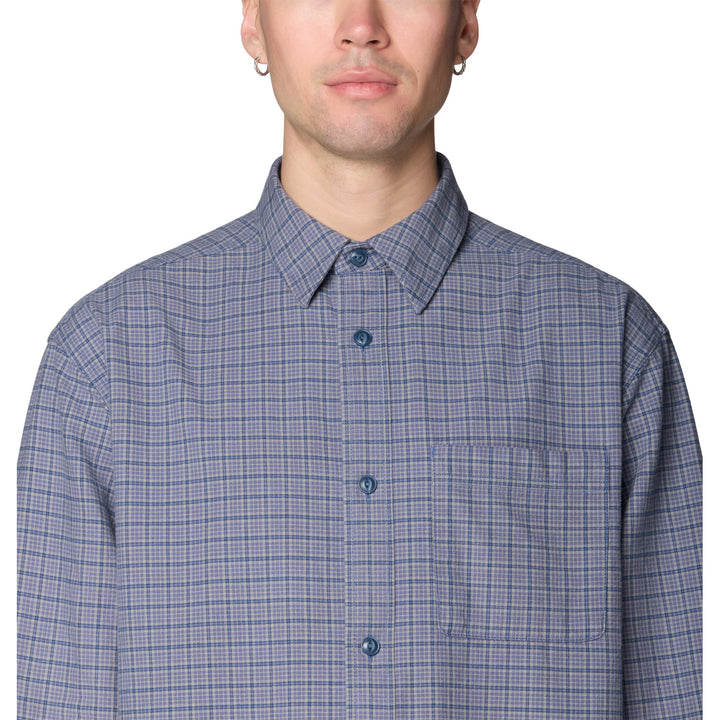 Mountain Hardwear Dusk Creek Relaxed Shirt - Men's Better Blue Mini Check
