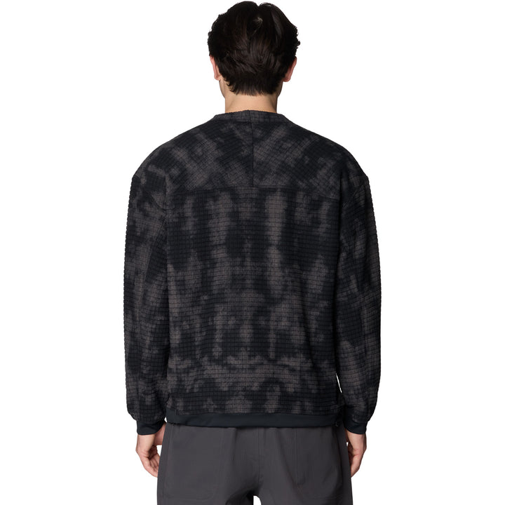 Mountain Hardwear Summit Grid™ Big Grid Pullover Crew - Men's Black Shadowdye Print