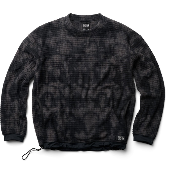 Mountain Hardwear Summit Grid™ Big Grid Pullover Crew - Men's Black Shadowdye Print