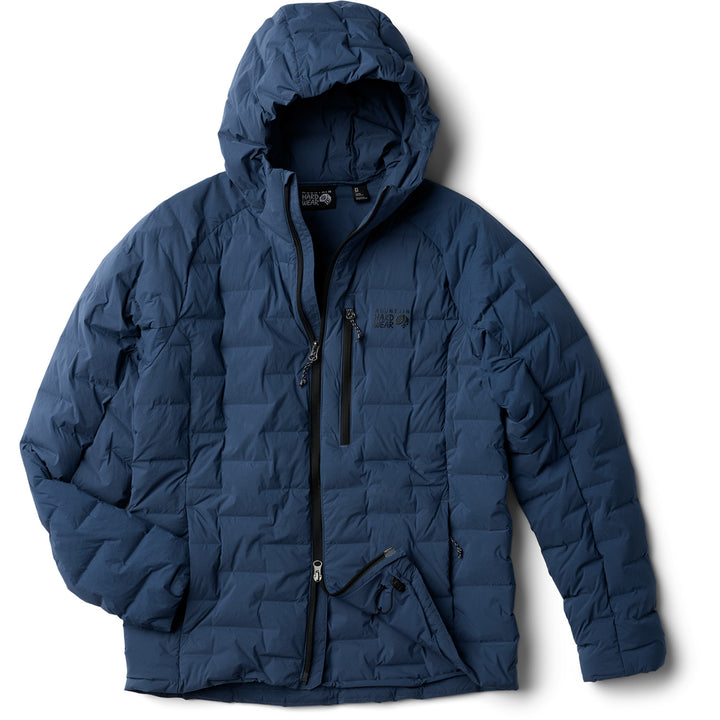 Mountain Hardwear StretchDown™ Hooded Jacket - Men's Astral Blue