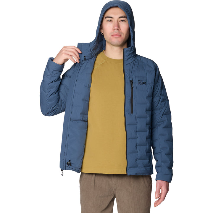 Mountain Hardwear StretchDown™ Hooded Jacket - Men's Astral Blue