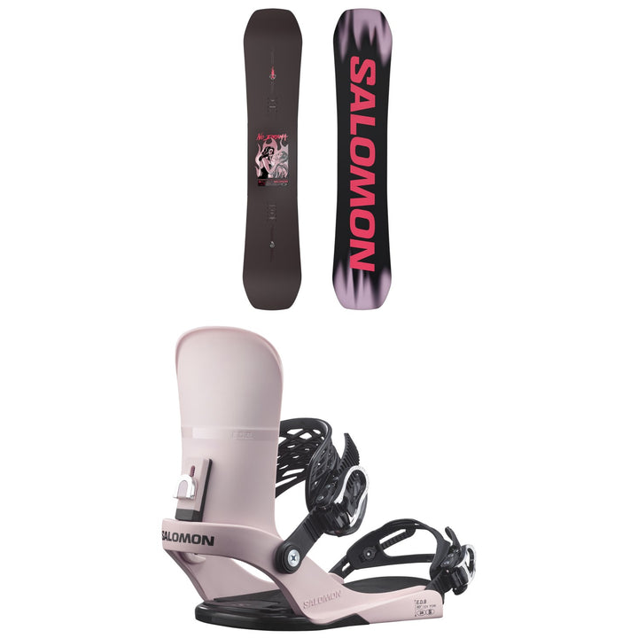 Salomon No Drama Snowboard + EDB Snowboard Bindings - Women's 2027