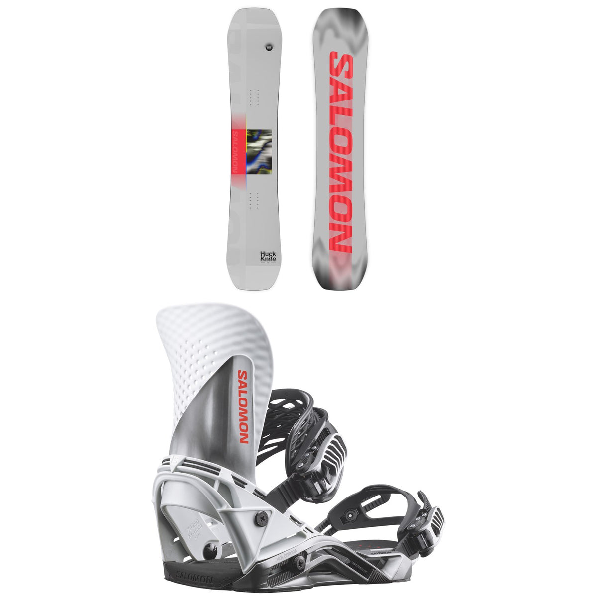 Salomon Huck Knife Snowboard + Hologram Snowboard Bindings 2027