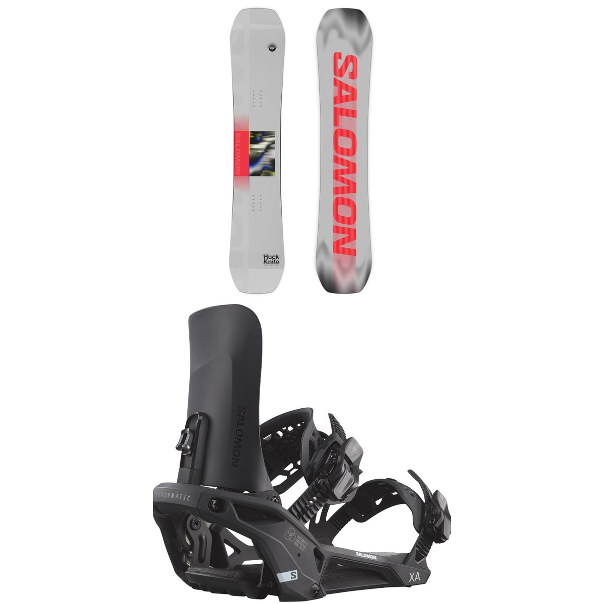 Salomon Huck Knife Snowboard + XA Supermatic Snowboard Bindings 2027
