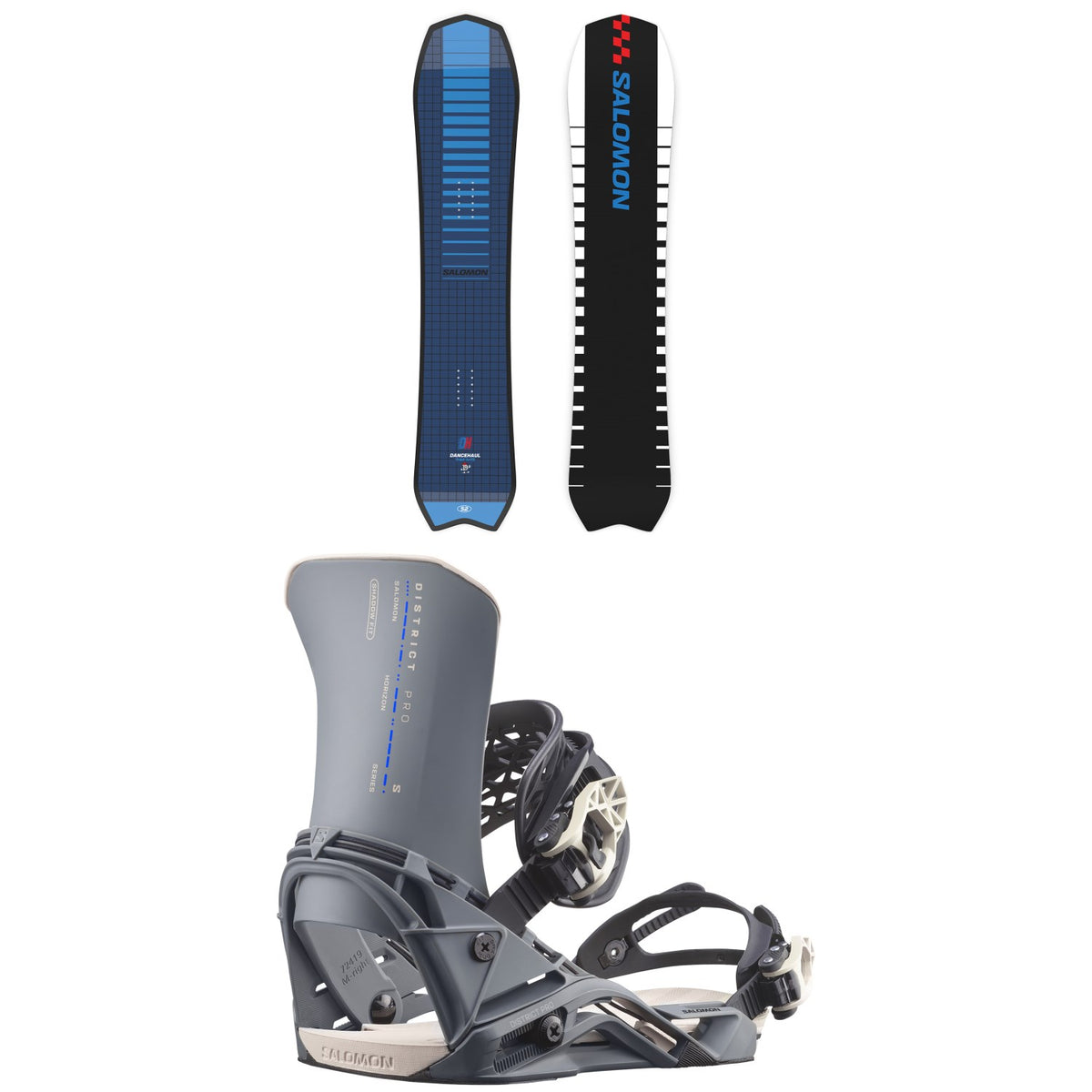 Salomon Dancehaul Snowboard + District Pro Snowboard Bindings 2027