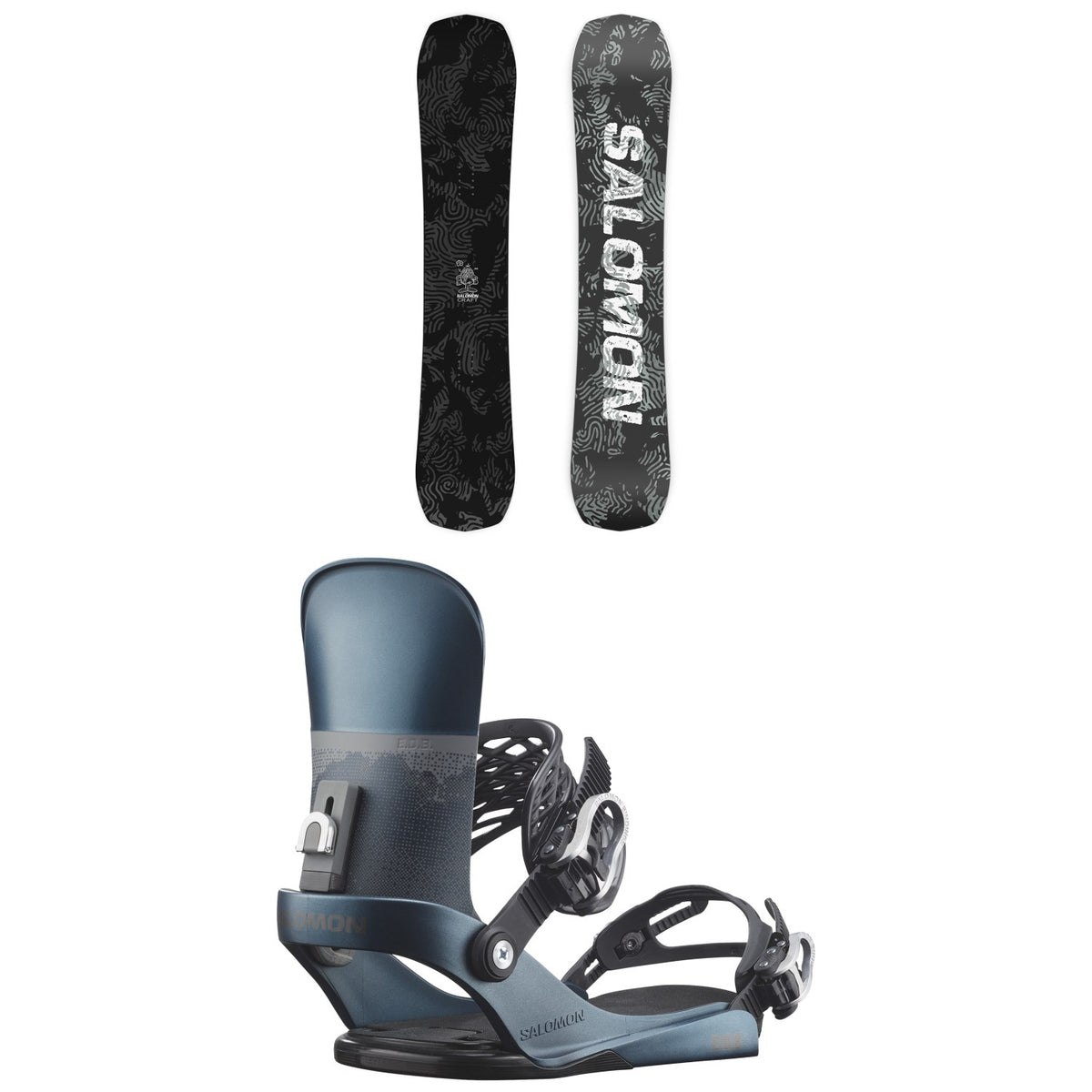 Salomon Craft Snowboard + EDB Snowboard Bindings 2027