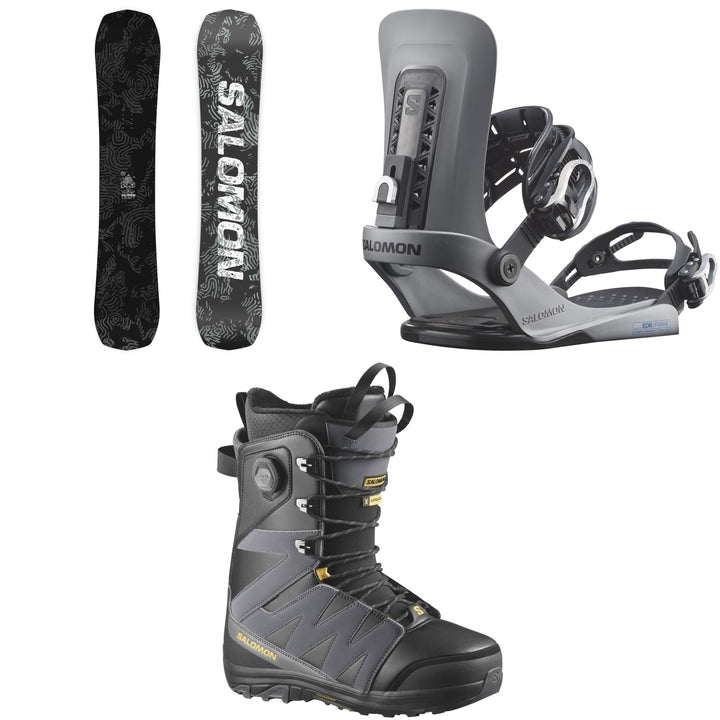Salomon Craft Snowboard + EDB Prime Snowboard Bindings + X Approach Lace SJ Boa Snowboard Boots 2027