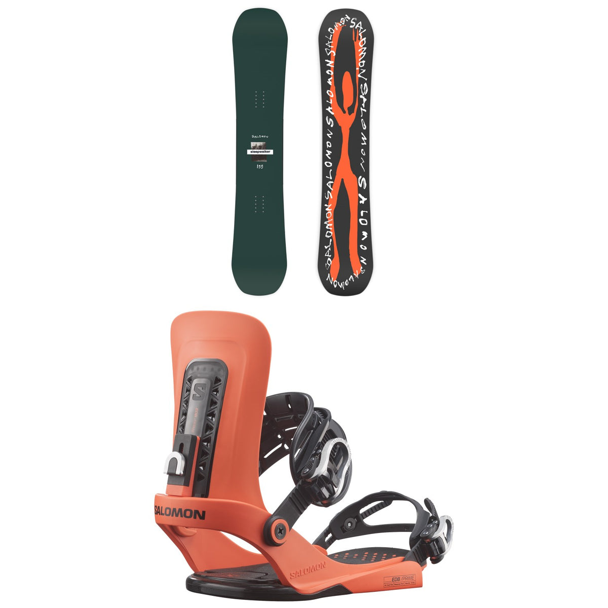 Salomon Sleepwalker Snowboard + EDB Prime Snowboard Bindings 2027