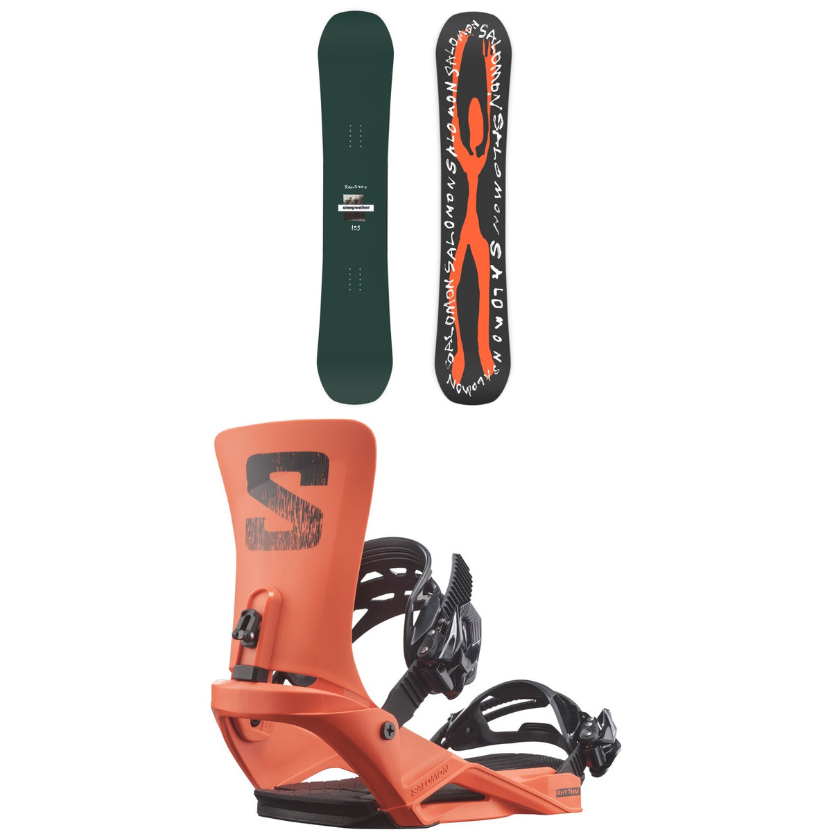 Salomon Sleepwalker Snowboard + Rhythm Snowboard Bindings 2027